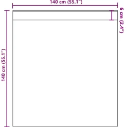VIDAXL - Rideaux en voile avec passe-tringles 2 pcs marron