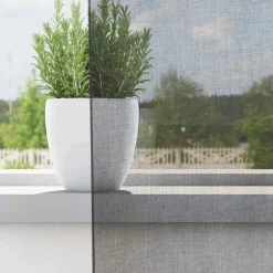 VIDAXL - Rideaux en voile avec œillets 2 pcs gris foncé 140x245 cm