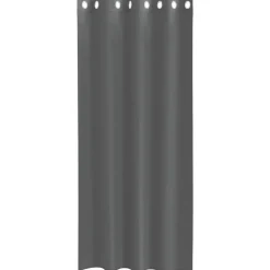 VIDAXL - Rideaux en voile avec œillets 2 pcs gris foncé 140x245 cm