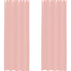VIDAXL - Rideaux en voile avec œillets 2 pcs rose 140 x 300 cm