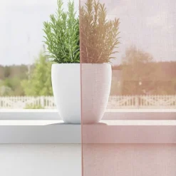 VIDAXL - Rideaux en voile avec œillets 2 pcs rose 140 x 300 cm