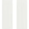 VIDAXL - Rideaux en voile avec passe-tringles 2 pcs blanc