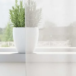 VIDAXL - Rideaux en voile avec passe-tringles 2 pcs blanc