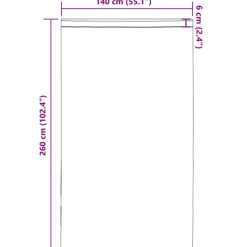 VIDAXL - Rideaux en voile avec passe-tringles 2 pcs blanc