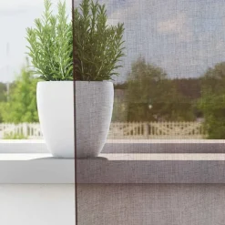 VIDAXL - Rideaux en voile avec passe-tringles 2 pcs marron