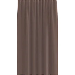 VIDAXL - Rideaux en voile avec passe-tringles 2 pcs marron