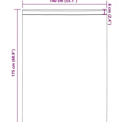 VIDAXL - Rideaux en voile avec passe-tringles 2 pcs marron