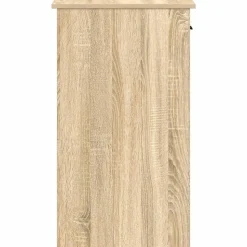 VIDAXL - Support de tour d'ordinateur et tiroir chêne sonoma 35x45x77 cm