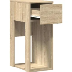 VIDAXL - Support de tour d'ordinateur et tiroir chêne sonoma 30x44x74 cm