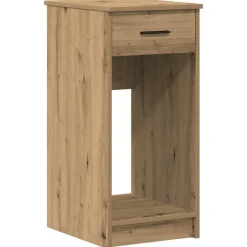 VIDAXL - Support de tour d'ordinateur tiroir chêne artisanal 35x45x77 cm