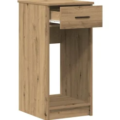 VIDAXL - Support de tour d'ordinateur tiroir chêne artisanal 35x45x77 cm