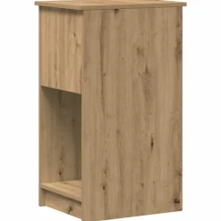 VIDAXL - Support de tour d'ordinateur tiroir chêne artisanal 35x45x77 cm