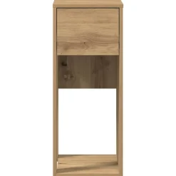 VIDAXL - Support de tour d'ordinateur tiroir chêne artisanal 30x44x74 cm