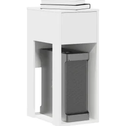 VIDAXL - Support de tour d'ordinateur avec tiroir blanc 30x44x74 cm