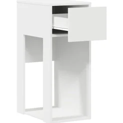 VIDAXL - Support de tour d'ordinateur avec tiroir blanc 30x44x74 cm