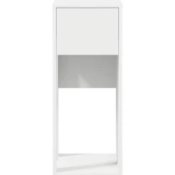 VIDAXL - Support de tour d'ordinateur avec tiroir blanc 30x44x74 cm