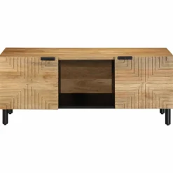 VIDAXL - Table basse marron 100x54x40 cm bois massif de manguier
