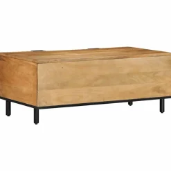 VIDAXL - Table basse marron 100x54x40 cm bois massif de manguier