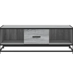 VIDAXL - Table basse sonoma gris 100x57x35 cm bois d'ingénierie et métal