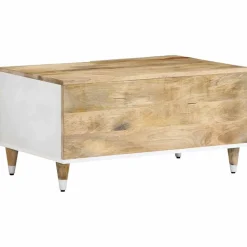 VIDAXL - Table basse 80x50x40 cm bois de manguier massif