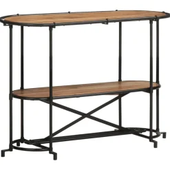 VIDAXL - Table console 110x42x76 cm bois massif d'acacia