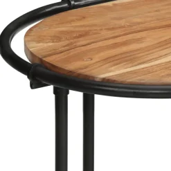 VIDAXL - Table console 110x42x76 cm bois massif d'acacia