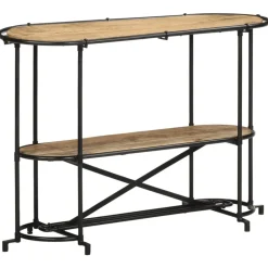 VIDAXL - Table console 110x42x76 cm bois massif de manguier brut