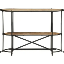 VIDAXL - Table console 110x42x76 cm bois massif de manguier brut