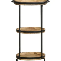 VIDAXL - Table d'appoint ø55x83 cm bois de manguier massif