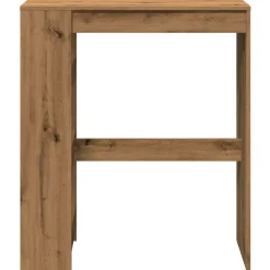 VIDAXL - Table de bar avec étagères chêne artisanal bois d'ingénierie