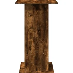 VIDAXL - Table de bar avec rangement chêne fumé bois d’ingénierie