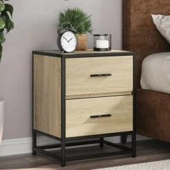 VIDAXL - Table de chevet chêne sonoma 40x31x50 cm bois d’ingénierie