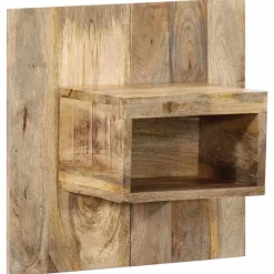 VIDAXL - Table de chevet 50x27x50 cm bois massif de manguier brut