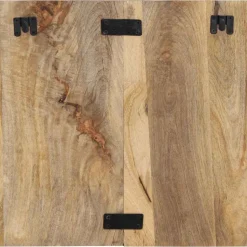 VIDAXL - Table de chevet 50x27x50 cm bois massif de manguier brut