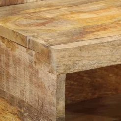 VIDAXL - Table de chevet 50x27x50 cm bois massif de manguier brut