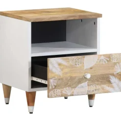 VIDAXL - Table de chevet 40x33x46 cm bois de manguier solide