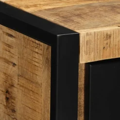 VIDAXL - Tables de chevet 2 pcs 40x35x25 cm bois de manguier massif brut