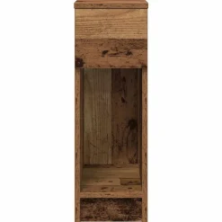 VIDAXL - Tables de chevet avec tiroir 2 pcs vieux bois 20x36x60 cm