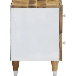 VIDAXL - Tables de chevet 2 pcs 40x33,5x46 cm bois de manguier solide