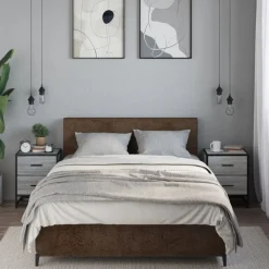 VIDAXL - Tables de chevet 2 pcs sonoma gris 40x31x50 cm bois ingénierie