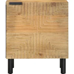 VIDAXL - Tables de chevet 2 pcs 40x33x46 cm bois de manguier solide