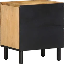VIDAXL - Tables de chevet 2 pcs 40x33x46 cm bois de manguier solide
