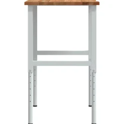 VIDAXL - Établi marron clair 100x60x(71,5-98) cm bois de chêne massif