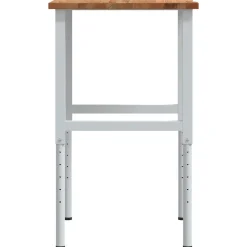 VIDAXL - Établi marron clair 80x60x(71,5-98) cm bois de chêne massif