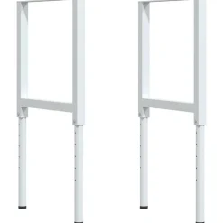 VIDAXL - Établi marron foncé 80x60x(71,5-98) cm bois de chêne massif