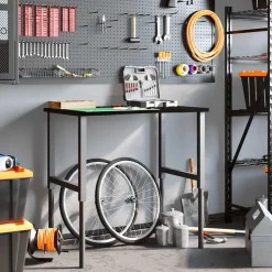 VIDAXL - Établi marron foncé 100x60x(71,5-98) cm bois de chêne massif