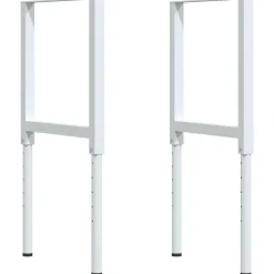 VIDAXL - Établi marron foncé 100x60x(71,5-98) cm bois de chêne massif