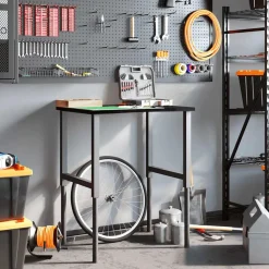 VIDAXL - Établi marron foncé 80x60x(71,5-98) cm bois de chêne massif