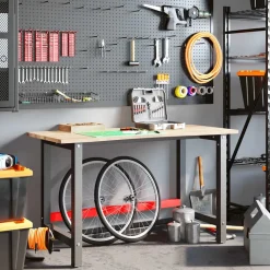 VIDAXL - Établi 140x60x81,5 cm bois de chêne massif