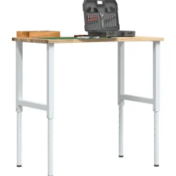 VIDAXL - Établi 100x60x(71,5-98) cm bois de chêne massif